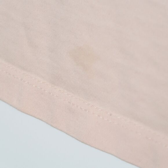 Time And Tru Womens T-shirt Size XL Pink Cropped Top Neutral Minimalist - Picture 5 of 5